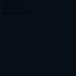 #070E17 - Blue Charcoal Color Image